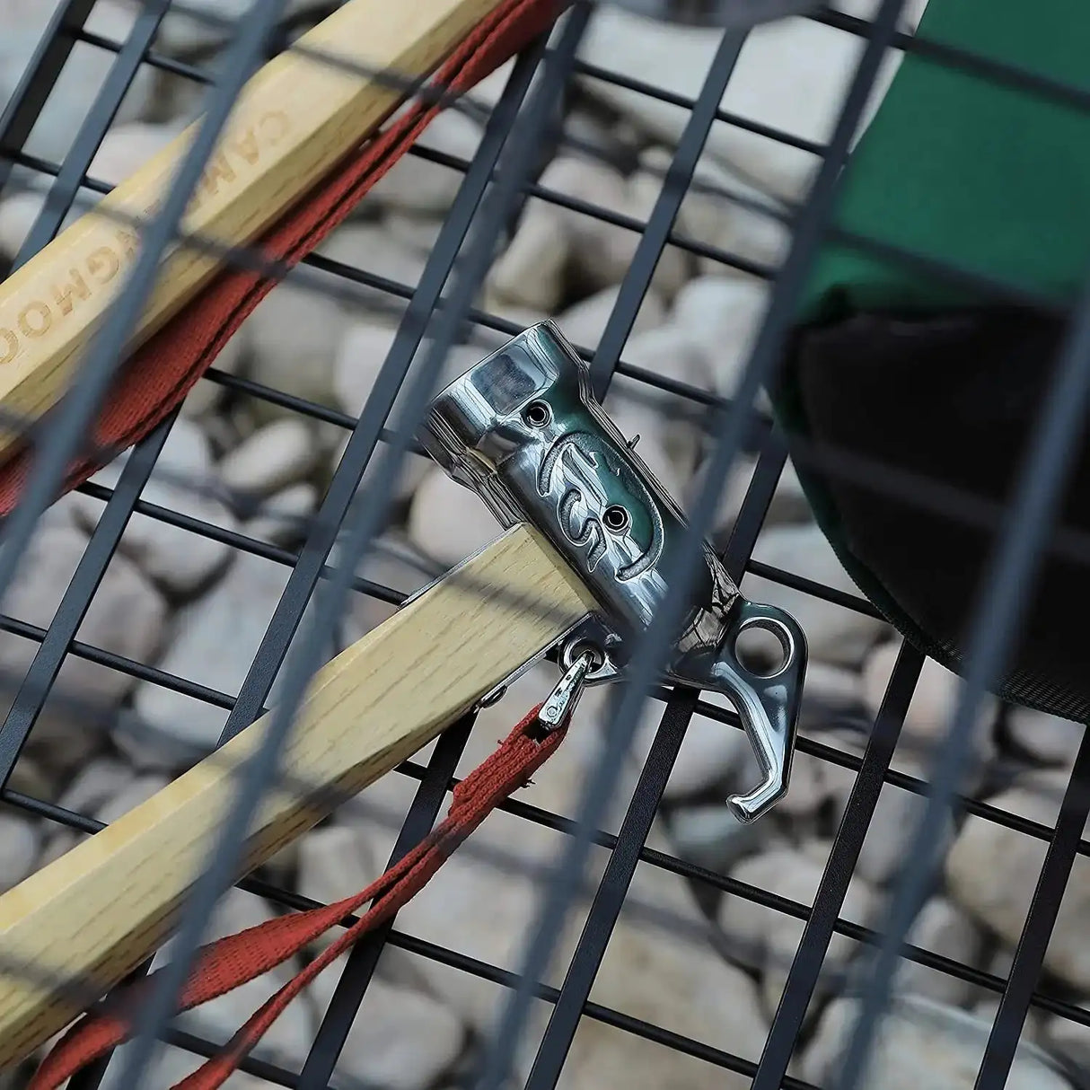 Campingmoon 1PCS Outdoor Multi-purpose Stainless Steel Copper Head Nail Puller Camping Hammer Fixed Tent Nail With Safety Rope - Lootquake