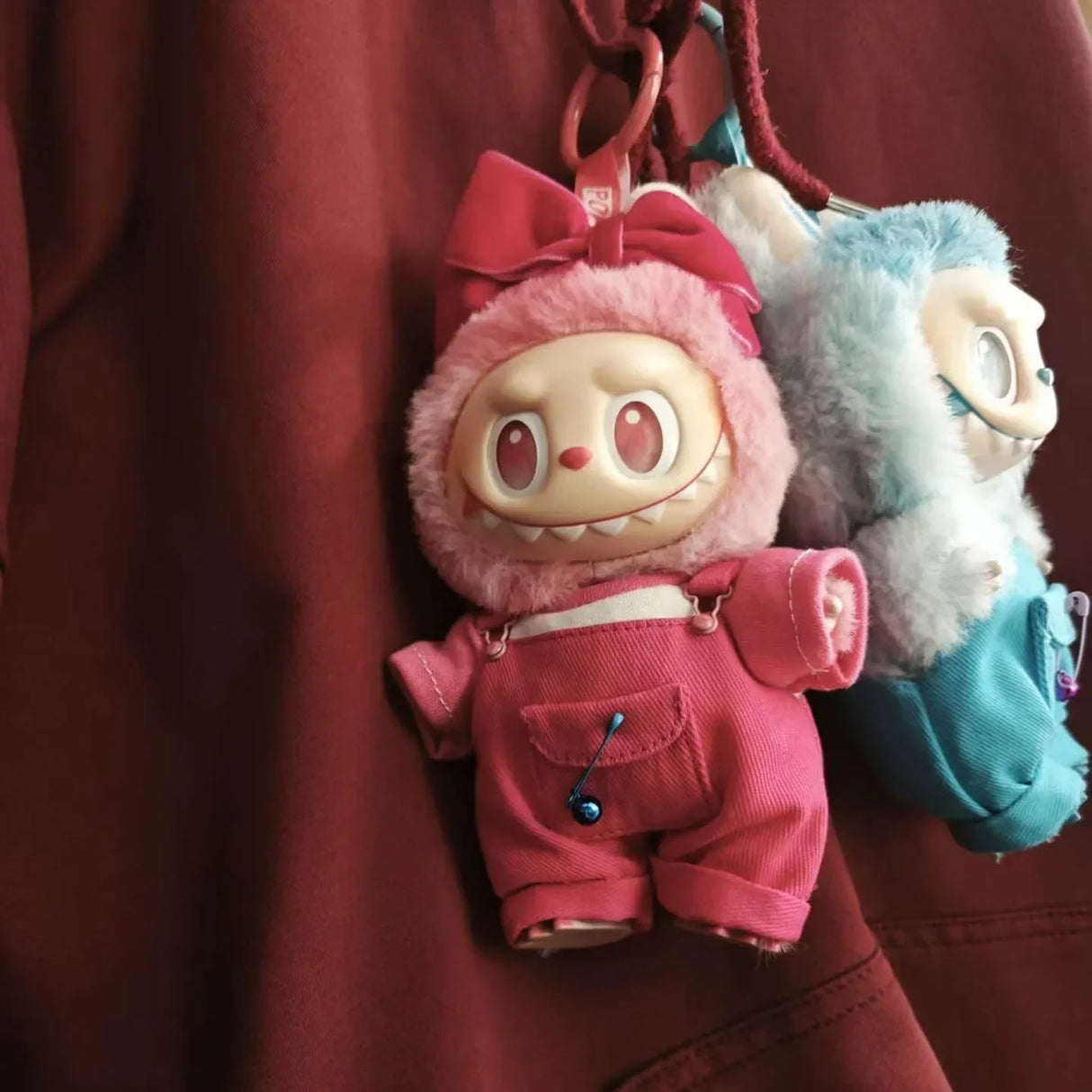 Vêtements de poupée Labubu Big Into Energy, combinaison d'été de remplacement avec chapeau de paille et ceinture pour Ropa Labubu