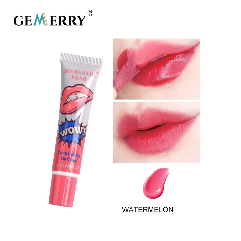 Gemerry 6 couleurs de rouge à lèvres pelable, maquillage magique et sexy, brillant à lèvres longue tenue, beauté, rouge à lèvres imperméable, cosmétique pour femmes
