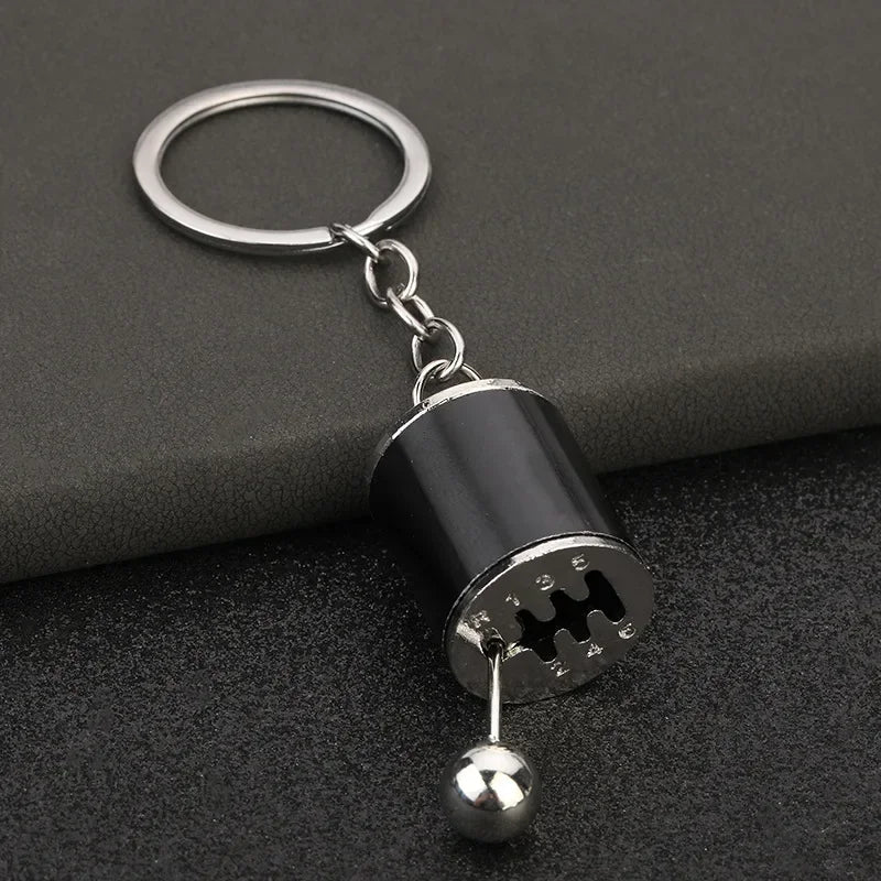 Personalized Keychain Creative Metal Mini Car Parts Manual Transmission Auto Keyring Accessories Key Ring Chain Men Lover Gift - Lootquake