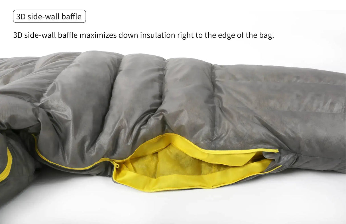 AEGISMAX Wind Hard Dusk Upgrade 7D Nylon DWR 800FP Ultra Dry Down Pro Ultralight Sleeping Bag Camping and Hiking for Men & Women - Lootquake