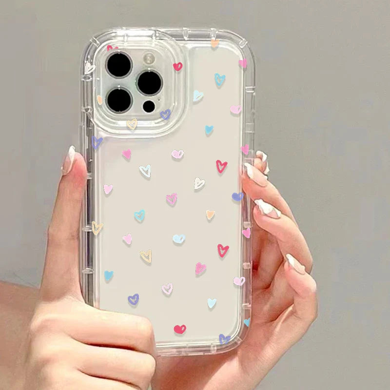 Bonita funda para teléfono con forma de corazón