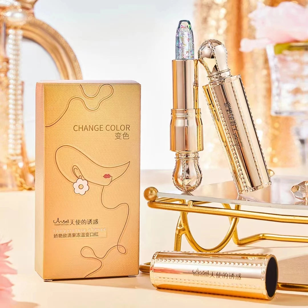 Rouge à lèvres magique qui change de couleur avec la température et garde les lèvres hydratées et pulpeuses
