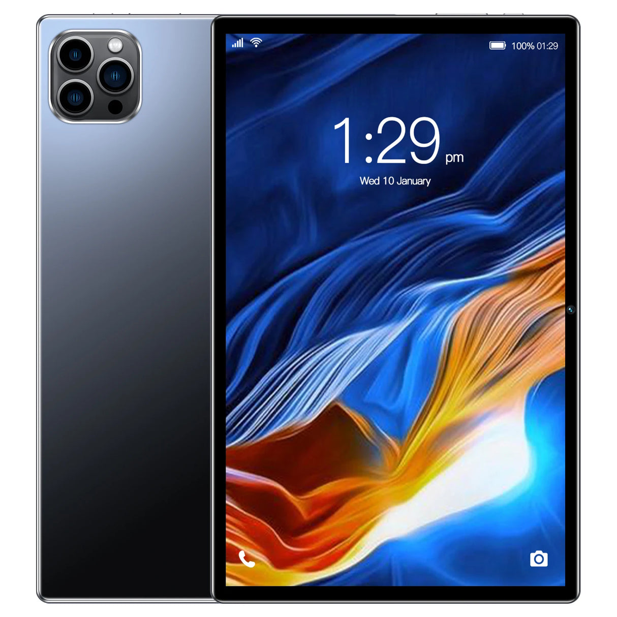 Nouvelle tablette PC 10,1 pouces pour l'étude et l'éducation, Octa Core, double SIM, 4 Go de RAM, 64 Go de ROM, appels 3G, Bluetooth, Wi-Fi, Google, 5 000 mAh