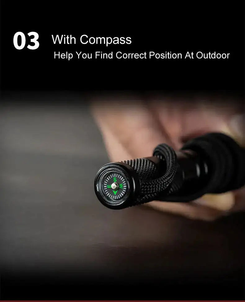 10-IN-1 Multi Function Portable Self Defense Pen Outdoor Survival Tool Fishing Whistle/Compass/Wrench/Screwdriver/Window Breaker - Lootquake