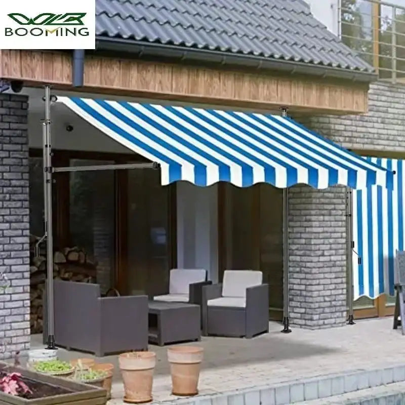 Awnings Rain and Snow Resistant UV Resistant Folding and Telescopic Canopy Tent Outdoor Garden Balcony Roof Courtyard Sunshade - Lootquake