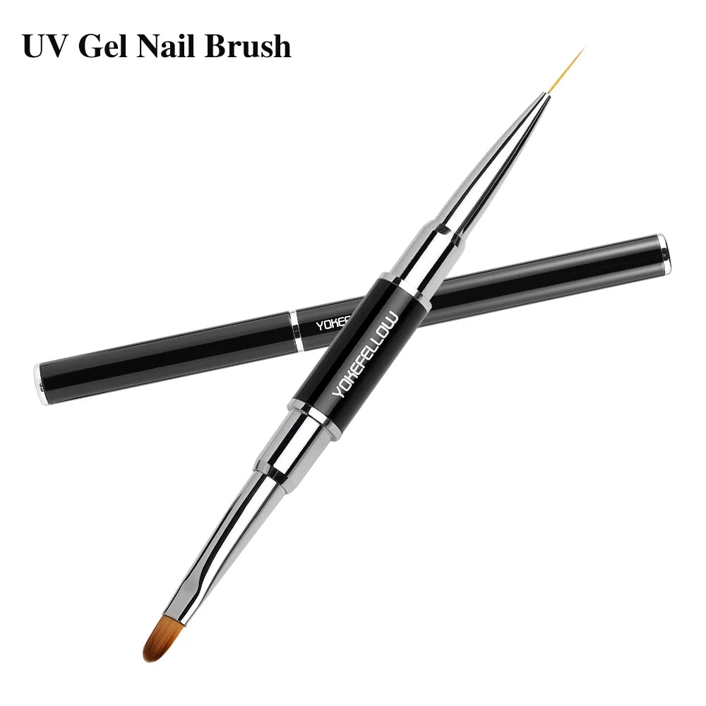 Esmalte de uñas en gel YOKEFELLOW de 15 g, color rosa nude, transparente, para construcción, extensión, remojo, UV LED, acrílico.