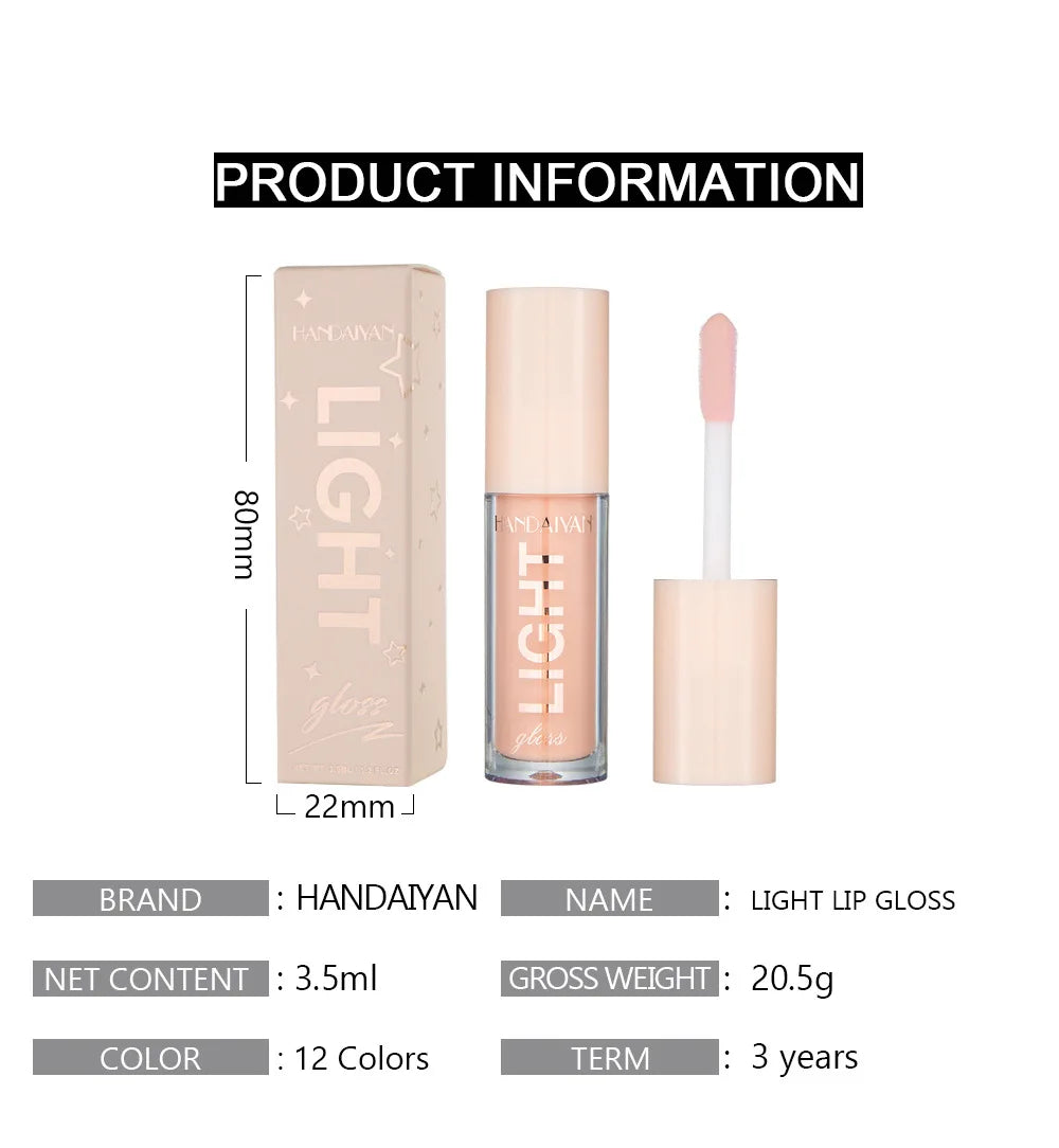 Mirror Lipgloss Moisturizing Sexy Lips Plumper Long Lasting Red Lip Gloss Tint Makeup Jelly Lip Glaze Cosmetics Lip Oil