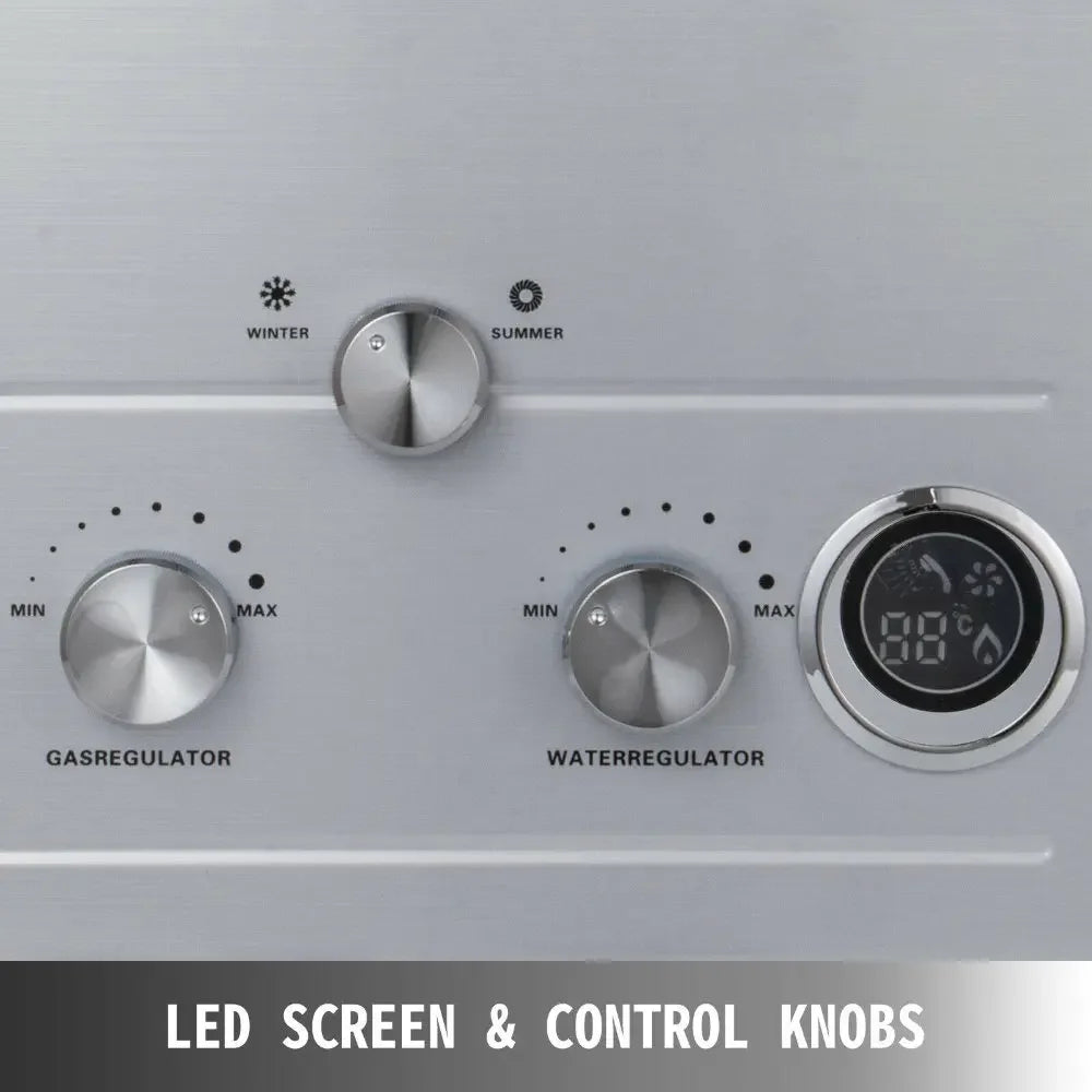 Chauffe-eau à gaz GPL VEVOR 6L 8L 10L 12L 16L 18L Chauffe-eau à gaz GPL instantané domestique sans réservoir au propane Chauffe-eau à gaz sans réservoir