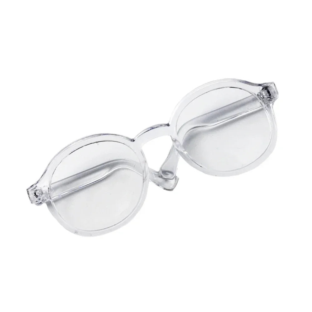 Lunettes en plastique transparentes Labubu de 6,5 cm pour poupées BJD 1/8, 1/6, 1/3 et 1/4, pour Labubu MSD SD Plush et EXO Doll