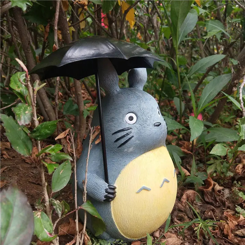 Large Garden Statue Cartoon Anime Totoroed Sculpture Creative Kawaii Miyazakis Hayaos Totoros Resin Figurines Garden Home Decor