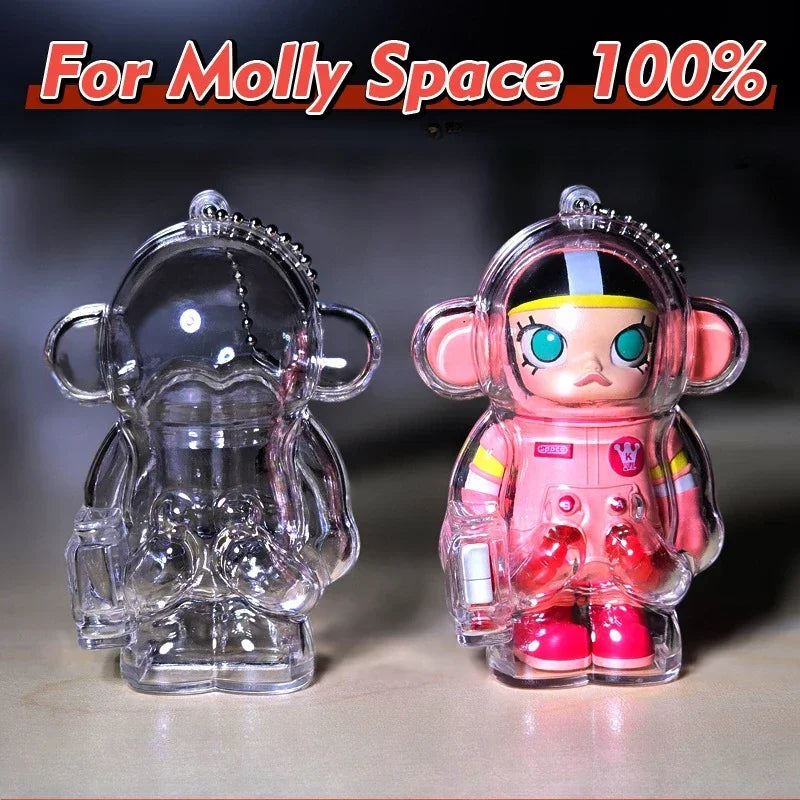 1pc Display Bag Case for molly100% 3rd generation transparent protective shell dust proof Dolls Storage Box no doll - Lootquake
