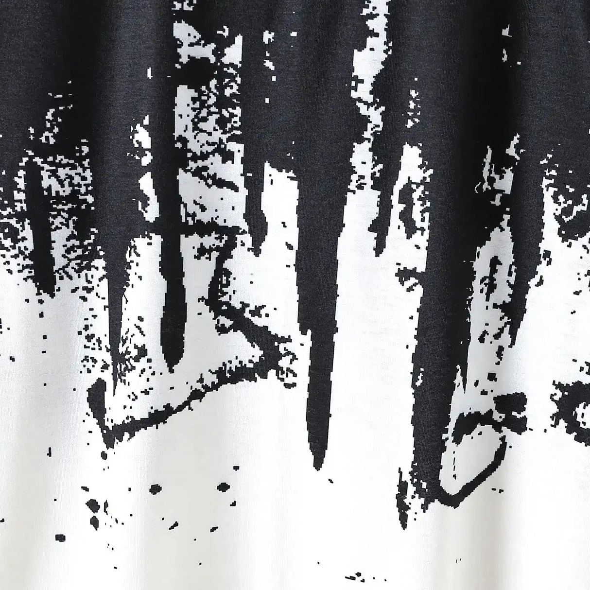 Boys' Summer Set: Cool Black & White Round-neck T-shirt with Slanted Pocket, Paired with Matching Shorts for Casual Play. - Lootquake