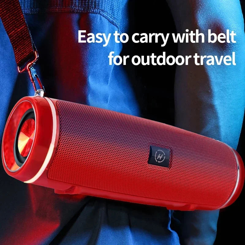 Altavoces portátiles Bluetooth Mini inalámbricos de alta fidelidad con sonido envolvente, subwoofer, para exteriores, impermeables, para camping y fiestas.