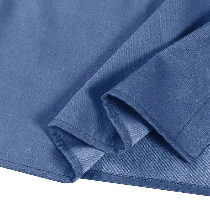 2023 Fashion New Long Dress Shirt Neck Pocket Large Swing Dress Casual Elegant Temperament Single Breasted Denim Dress - Lootquake