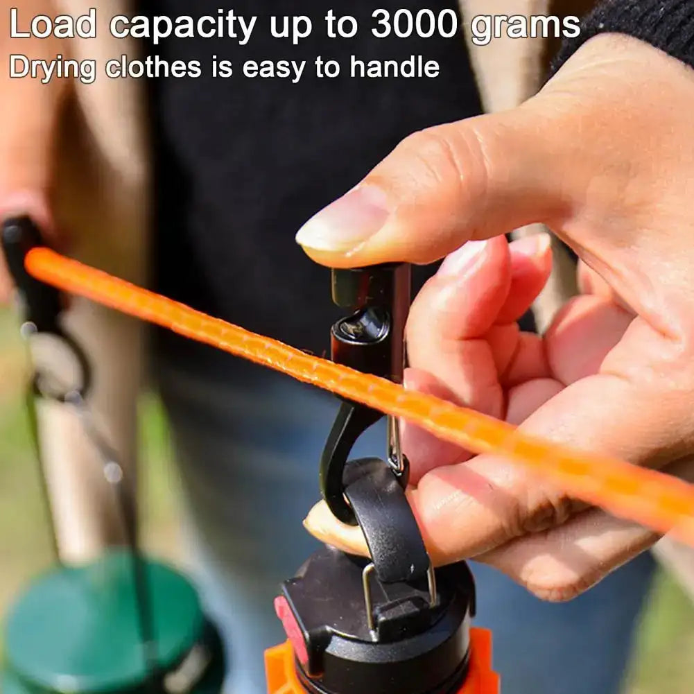 Multifunction Tent Rope Buckle Aluminum Alloy Tent Windproof Rope Hanger Portable Travel Kit Survival Buckles Tent Accessories - Lootquake
