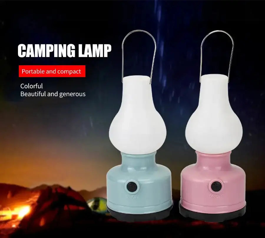 Portable Camping Lights Waterproof Outdoor Camp Lamp 2 Lighting Modes Tent Lamp for Hiking Climbing Yard - Lootquake