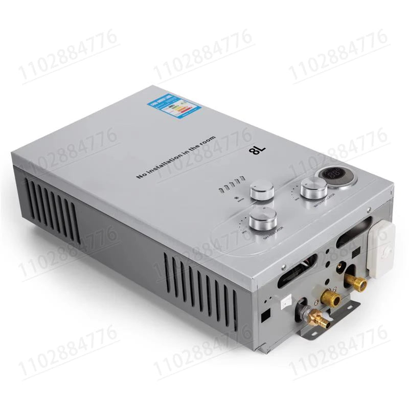 Chauffe-eau instantané portable DIVEDEER 8L/12L/16L/18L, chauffe-eau mural sans réservoir à gaz GPL, affichage numérique, chauffage rapide