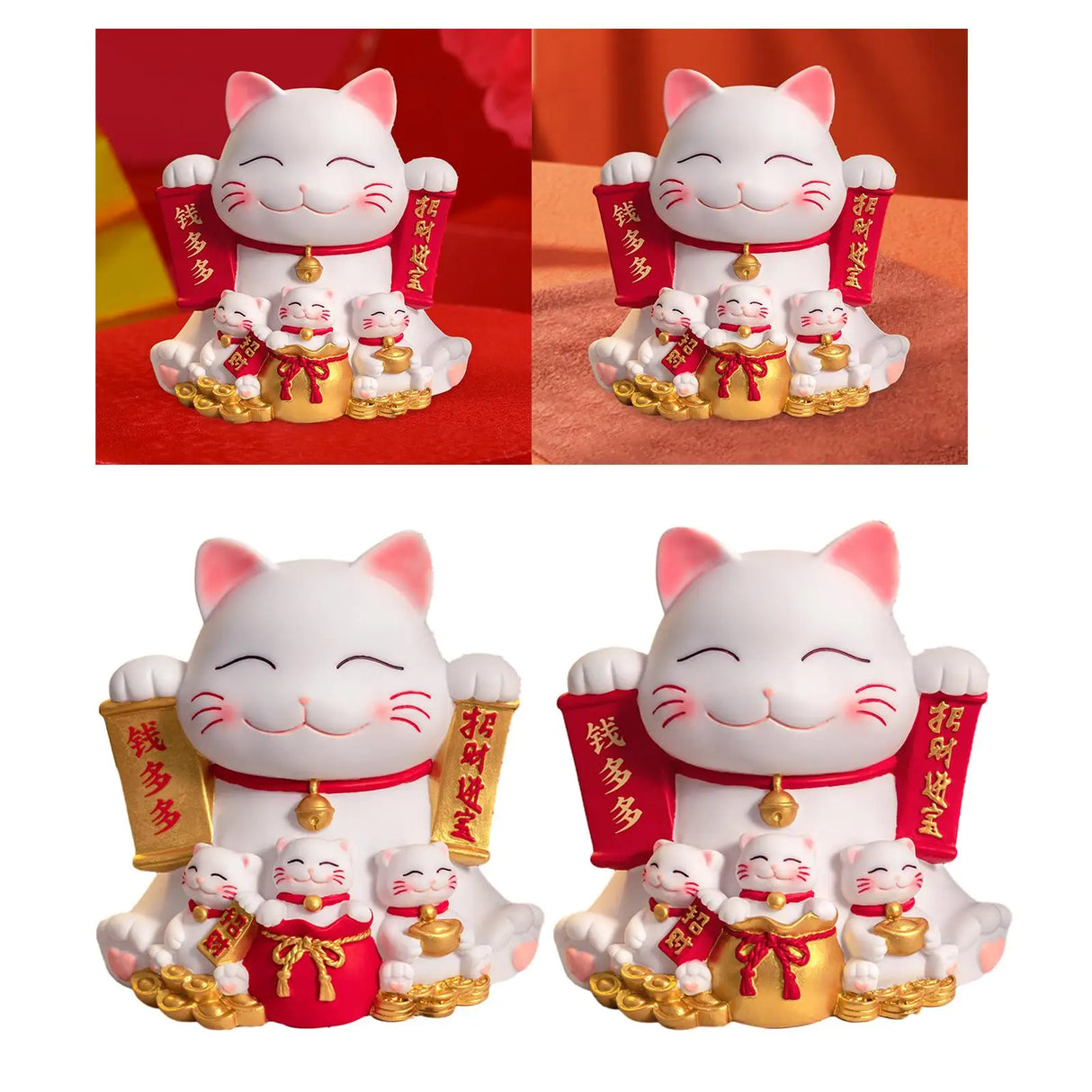 Maneki Neko Cat Piggy Bank Animal Statue Cat Figurine Piggy Bank for Chinese New Year Gift Home Decoration Easter Gifts Kids - Lootquake