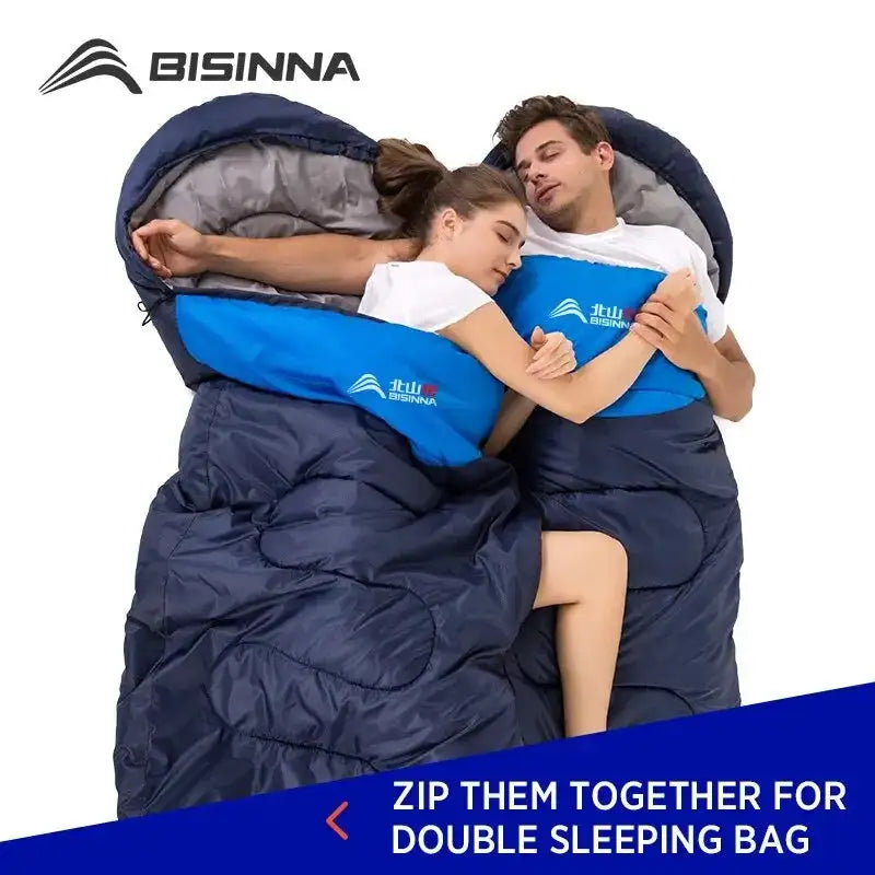 BISINNA Camping Sleeping Bag Ultralight Waterproof Winter Warm Envelope Backpacking Sleeping Bags for Outdoor Traveling Hiking - Lootquake