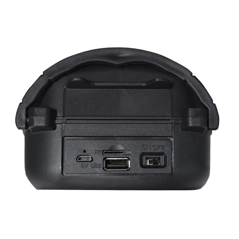 Altavoz Bluetooth inalámbrico con LED. Compatible con micrófono con cable, tarjeta TF y entrada de audio USB.