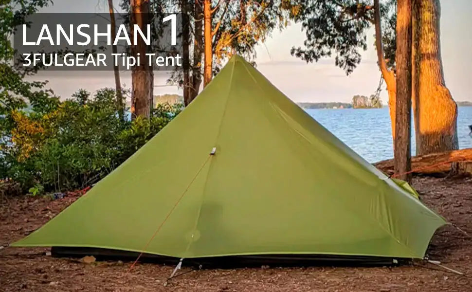 3F UL Gear Lanshan1 Ultralight Tent 3/4 Season Portable Backpacking Tent for 1p Double Layer Tent for Camping, Climbing, Hiking - Lootquake