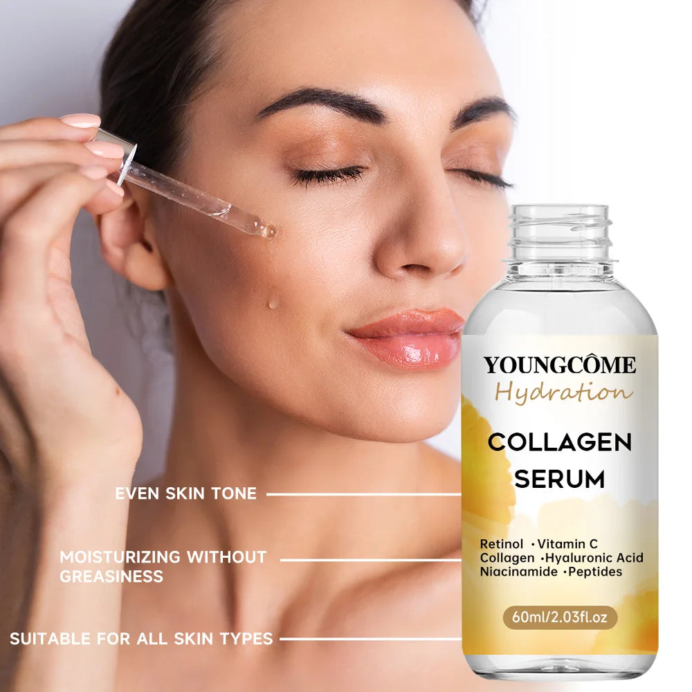 Suero facial de colágeno, esencia líquida para el cuidado de la piel, hidratante, calmante y nutritivo, reduce los poros, cuidado de la piel en Corea (2025)