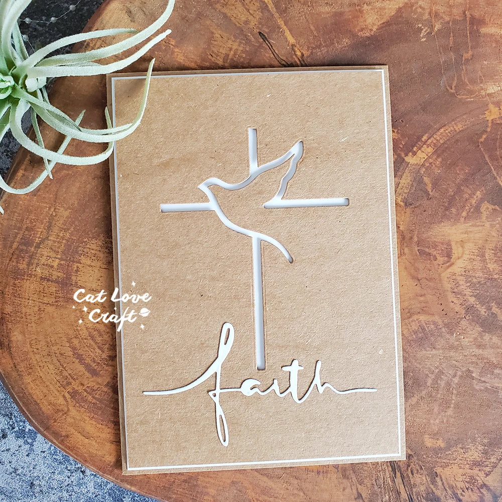 Catlove Dove Cross Easter Metal Cutting Dies Scrapbooking Mold Stencil Die Cuts Card Making DIY Craft Embossing New Die For 2023 - Lootquake