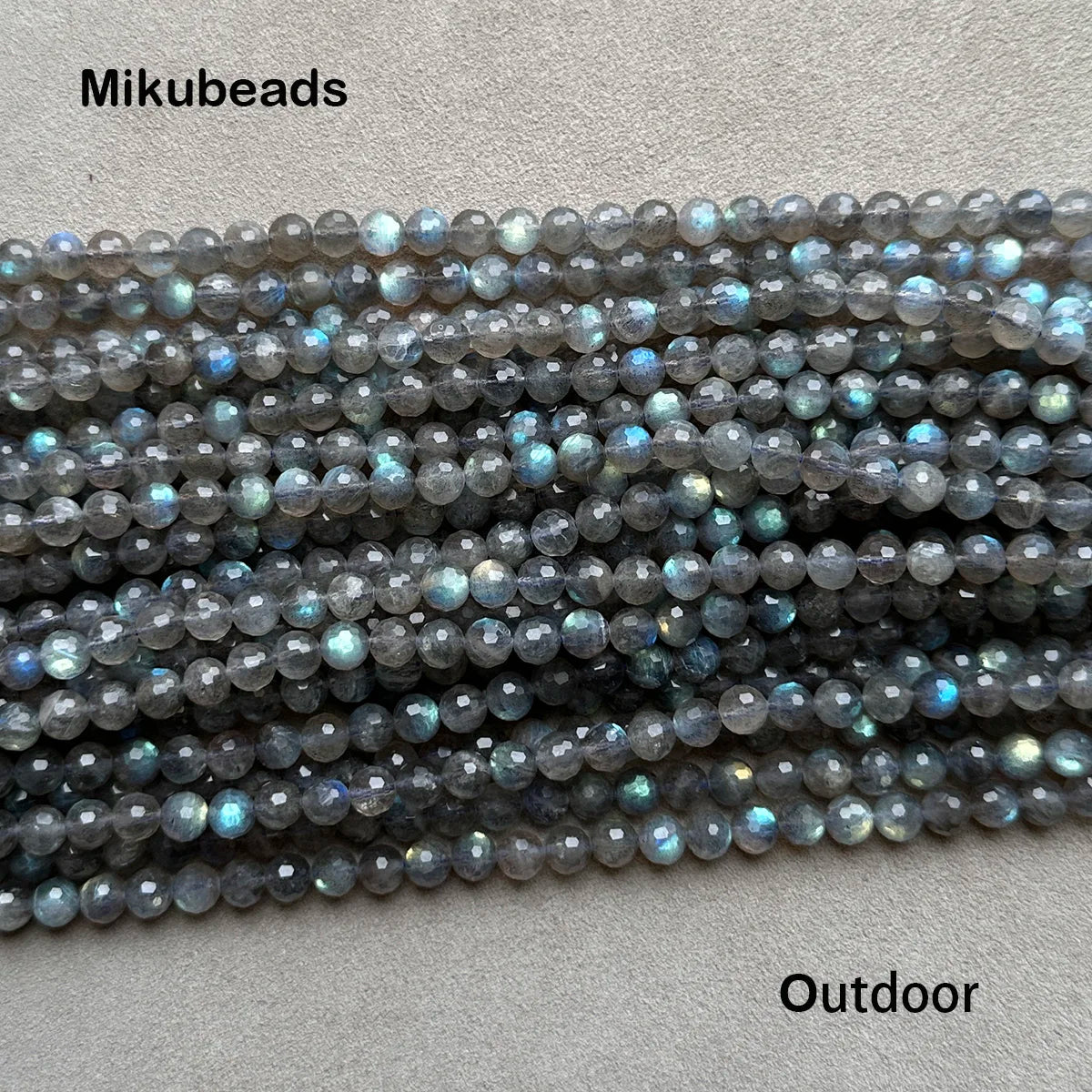 Natural AA+ Labradorite 6mm Faceted Shinny Round Loose Beads For Jewelry Making DIY Bracelets Necklace Strand Wholesale - Lootquake