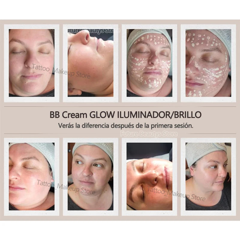 8ml BB Cream Glow Serum Ampoule Essence Facial Niacinamide/Peptide Foundation Moisturizing Hyaluronic Acid Skin Care Beauty