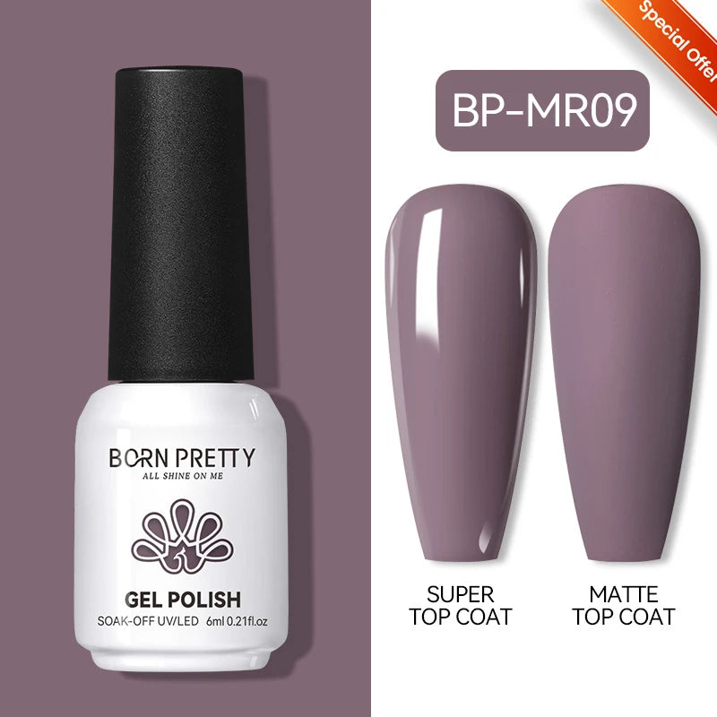 BORN PRETTY 10ml Reflective Glitter Gel Nail Polish Carat Mirage Sparkling Color Shine UV LED Soak Off Semi-Permanant Varnish