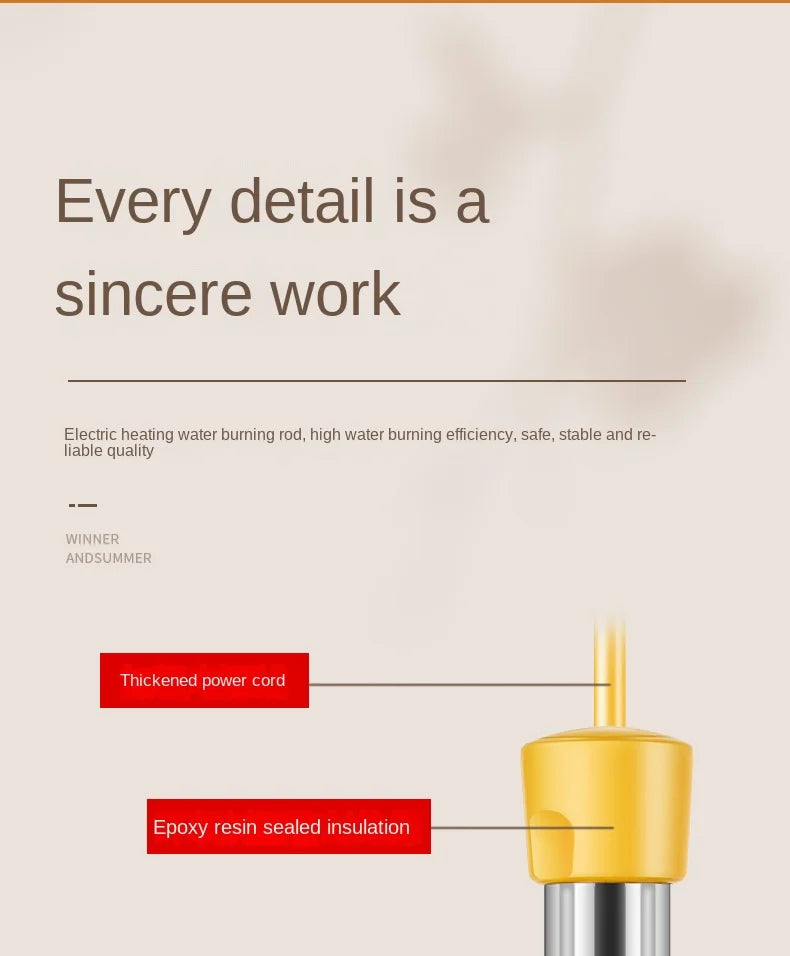 Chauffe-eau électrique portable 110 V/220 V, appareil de chauffage rapide