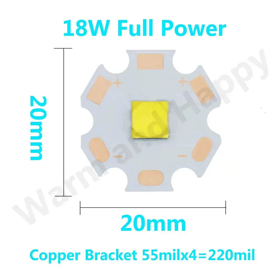 3W 5W 10W 18W T6 XML2 High Power LED Flashlights Parts DIY 3.5*3.5mm/5*5mm XHP50 LED 3V Bead For Bicycle accessories Headlamp - Lootquake