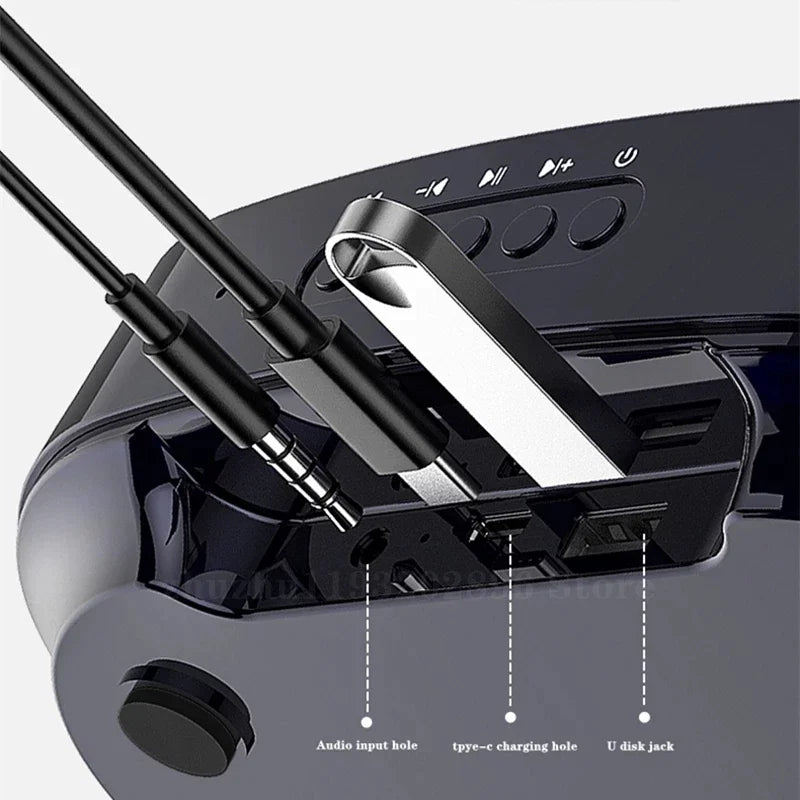 Altavoz Bluetooth de pared con interconexión TWS, batería incorporada de 4400 mAh, estéreo portátil, subwoofer estéreo envolvente 3D inalámbrico.