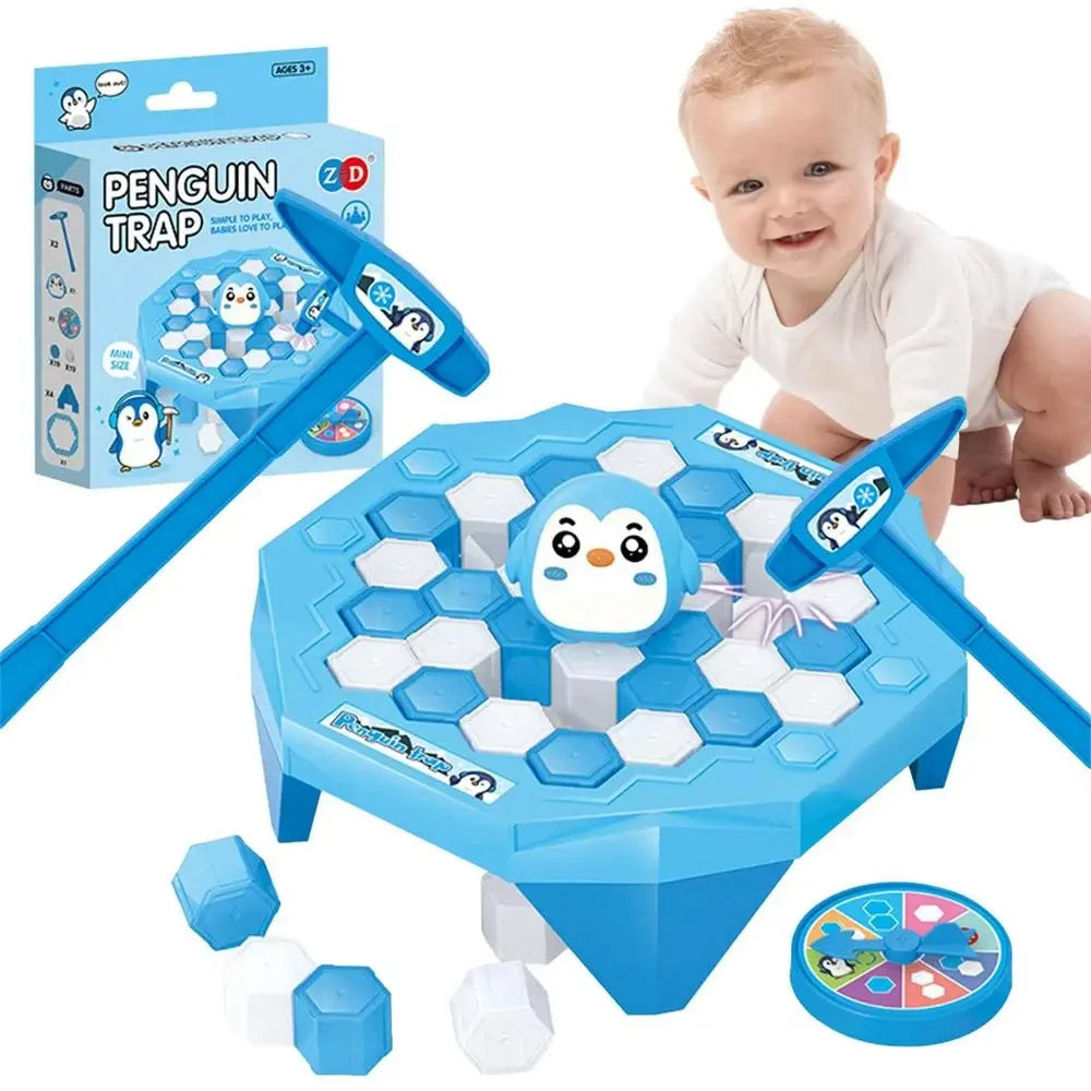 Children's Toys Parent-Child Family Party Save the Penguin Ice Cube Breaker Trap Children Adult Board Game Stress Relief Toy - Lootquake