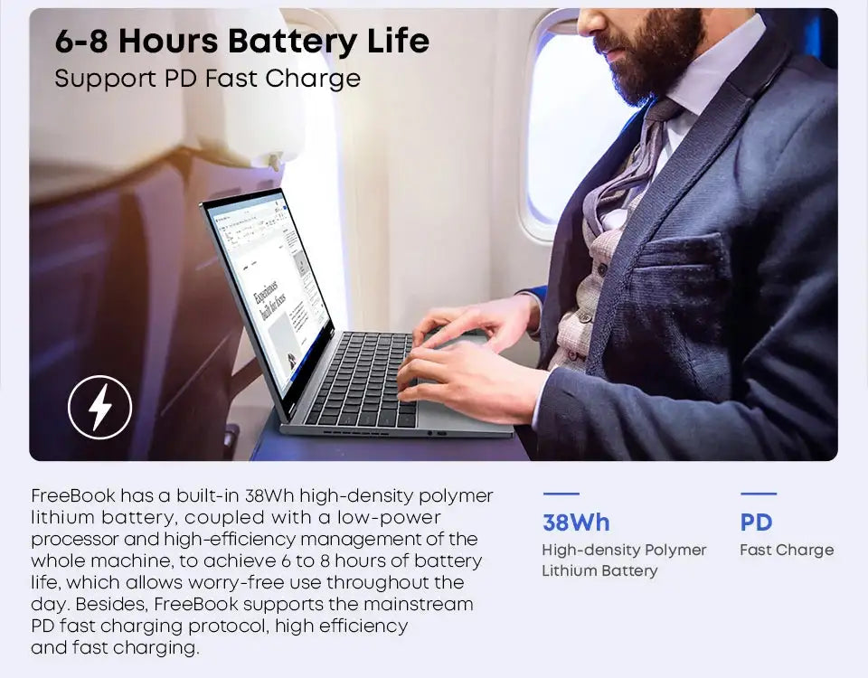 CHUWI FreeBook Laptop i3-1215U / N100 Processor 13.5" IPS Screen 2 In 1 Laptop Tablet PC 12GB RAM 512GB SSD Support Stylus - Lootquake