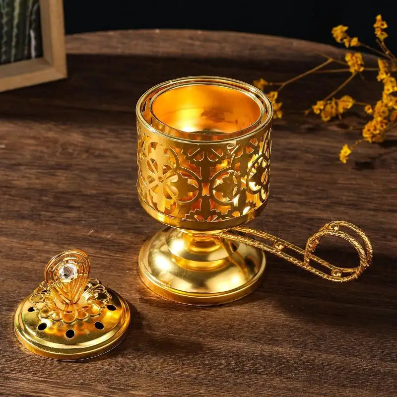 Difusor de fragancias de cristal estilo marroquí con forma de linterna árabe nocturna, candelabros de lujo para decoración del hogar.