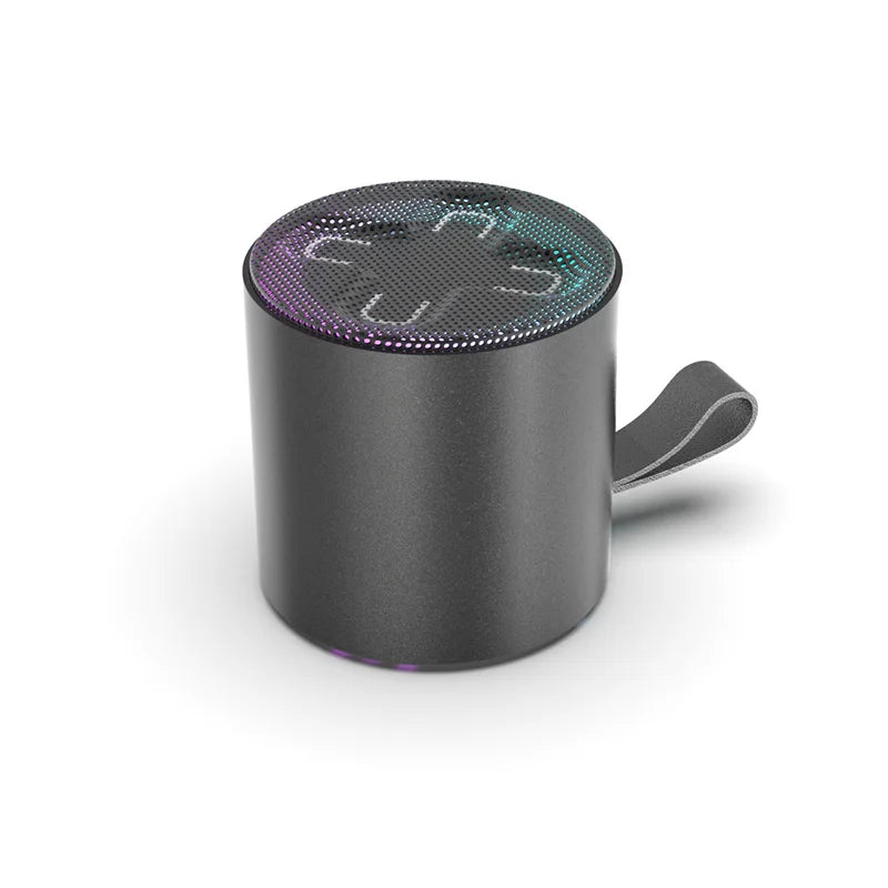 Enceinte sans fil portable Bluetooth 5.3, lecteur de musique avec éclairage RVB, longue durée de lecture, connectivité TWS, microphone, caisson de basses, mini son de basse pour l'extérieur