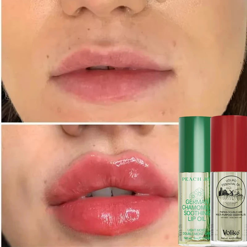 Aceite esencial para labios voluminizador instantáneo, nutritivo, antiarrugas, hidratante, cuidado labial sexy, suero de brillo labial voluminizador definitivo, cosméticos