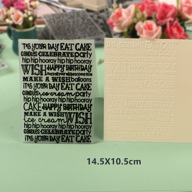 DUOFEN Crafts plastic embossing folder collection 2 paper embossing flower mold Christmas Birthday Easter day wedding - Lootquake