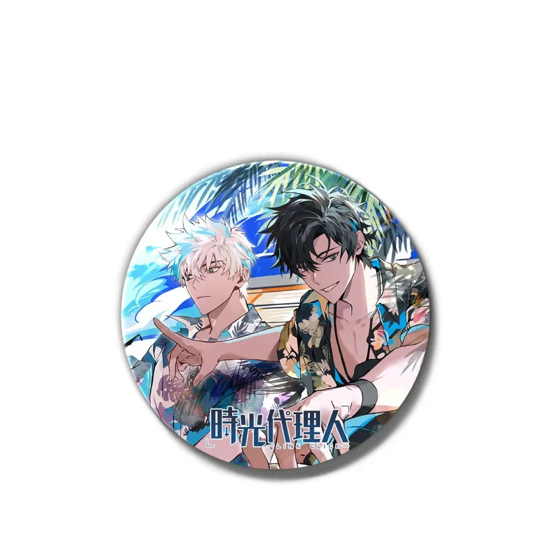 Anime Link Click Charles Lucas Jo Brooch Pin Badges Pins Cosplay Metal Brooches for Women Bag Accesorios Jewelry Fans Gifts - Lootquake