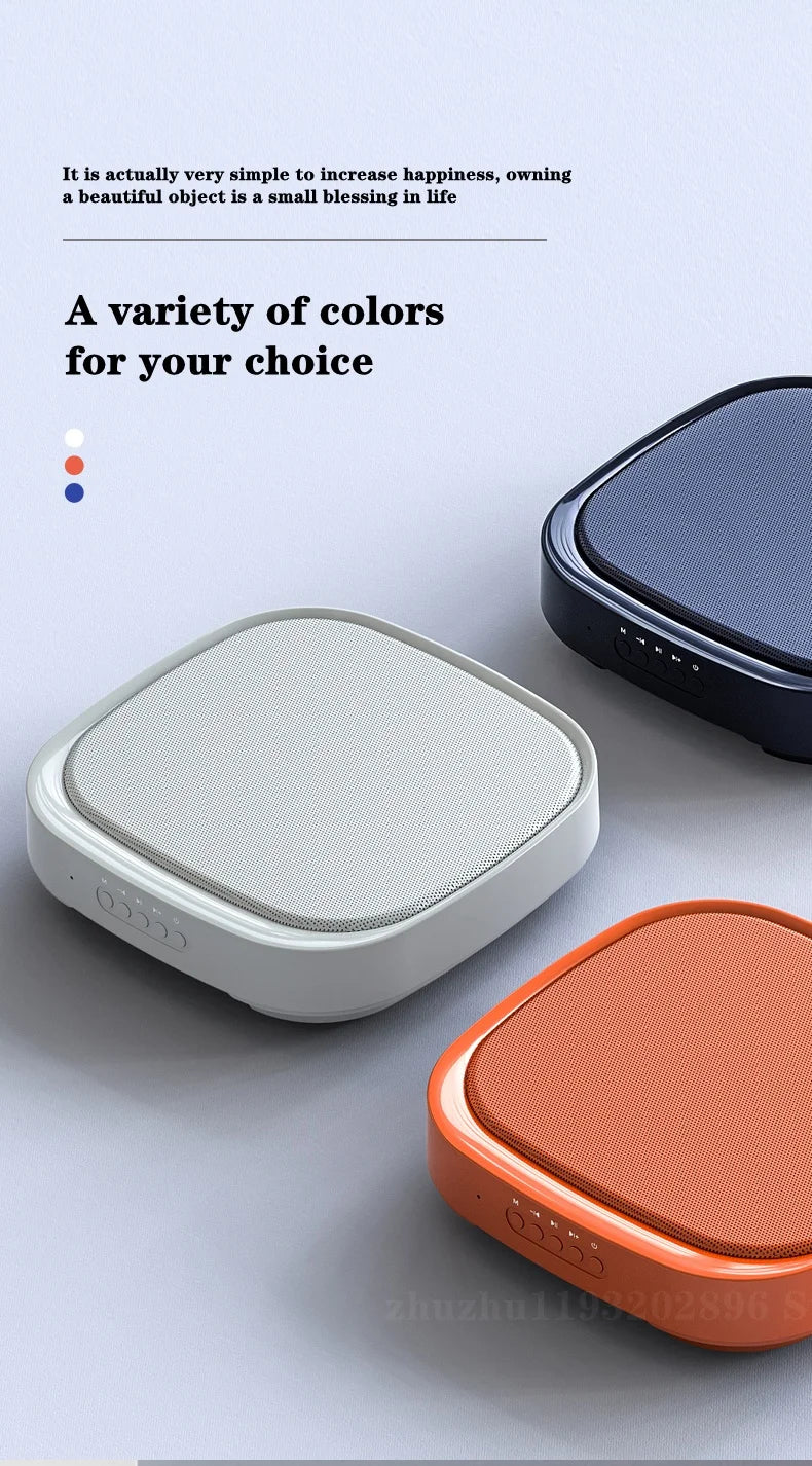 Enceinte Bluetooth sans fil murale, son surround 3D, radio FM multifonctionnelle, caisson de basses portable d'extérieur, longue durée de vie de la batterie