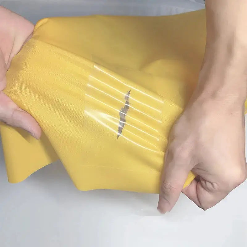 10pcs Transparent Waterproof Self Adhesive Sticker Cloth Patches Camping Awning Tent Water Toys Swimming Ring Repair Tape - Lootquake