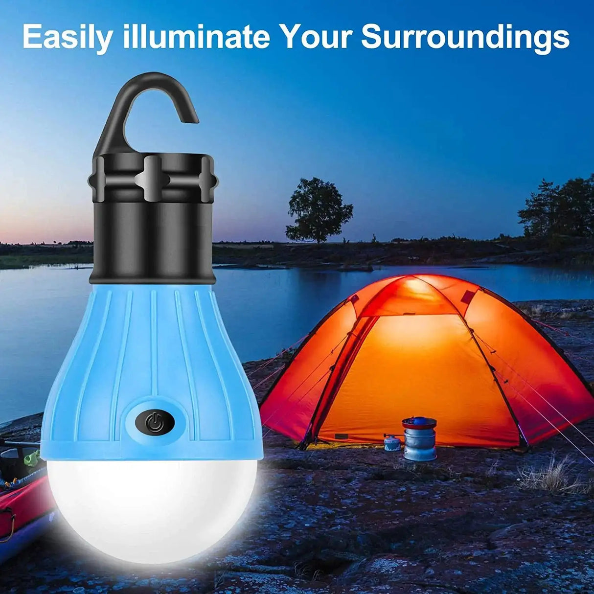 Mini LED Lamp Bulbs Outdoor Camping Light Night Market Lamp Tent Lights Waterproof Emergency Lantern Hanging Lights - Lootquake