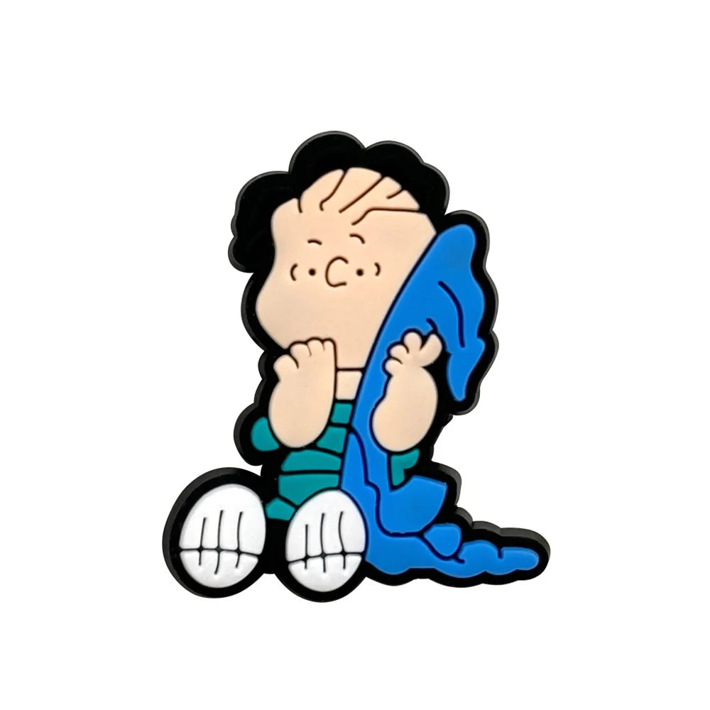 1-12 piezas de adornos para zapatos de dibujos animados de Snoopy de MINISO, accesorios clásicos para zuecos, sandalias, decoración de zapatos de jardín, pulseras con hebilla, regalos para niños