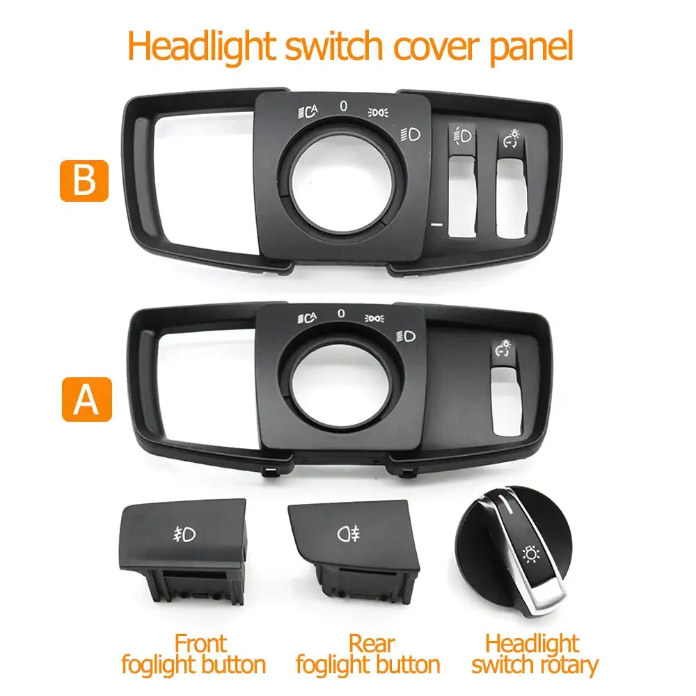 Dashboard Headlamp Headlight Switch Rotary Button Cover Panel Replacement For BMW 1 2 3 4 Series F20 F21 F22 F23 F30 F34 F32 F36 - Lootquake