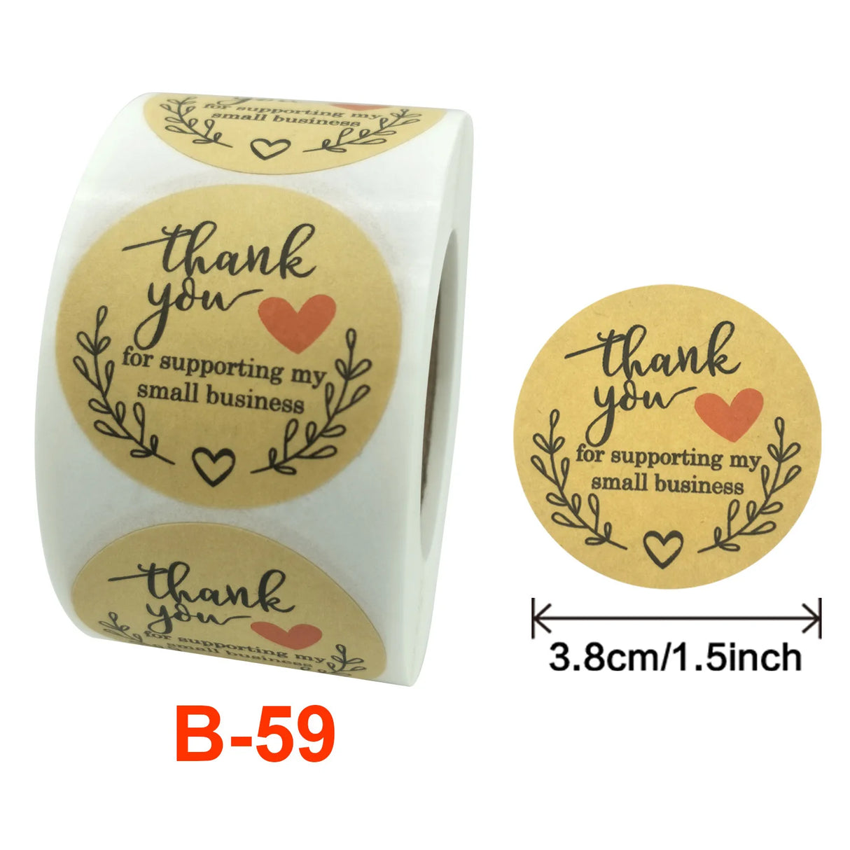 1.5 Inch Happy Easter Rabbit Stickers Sealing Bunny Thank You Sticker Roll for Gift Packging Decor School Stationery Supplies - Lootquake