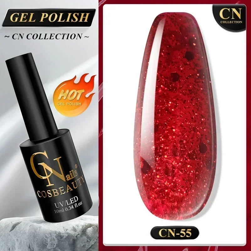 Esmalte de uñas CNails sin necesidad de limpiar, capa superior de gel transparente, capa base de gel, barniz de secado rápido, capa superior UV/LED, accesorios para decoración de uñas, esmalte de uñas mate