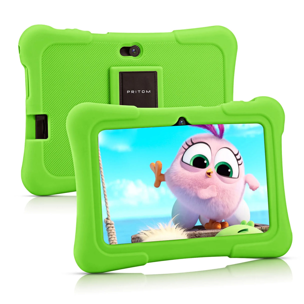 Tablette enfant PRITOM 7 pouces, Android 10, 4 cœurs, 32 Go, Wi-Fi, Bluetooth, logiciel éducatif installé