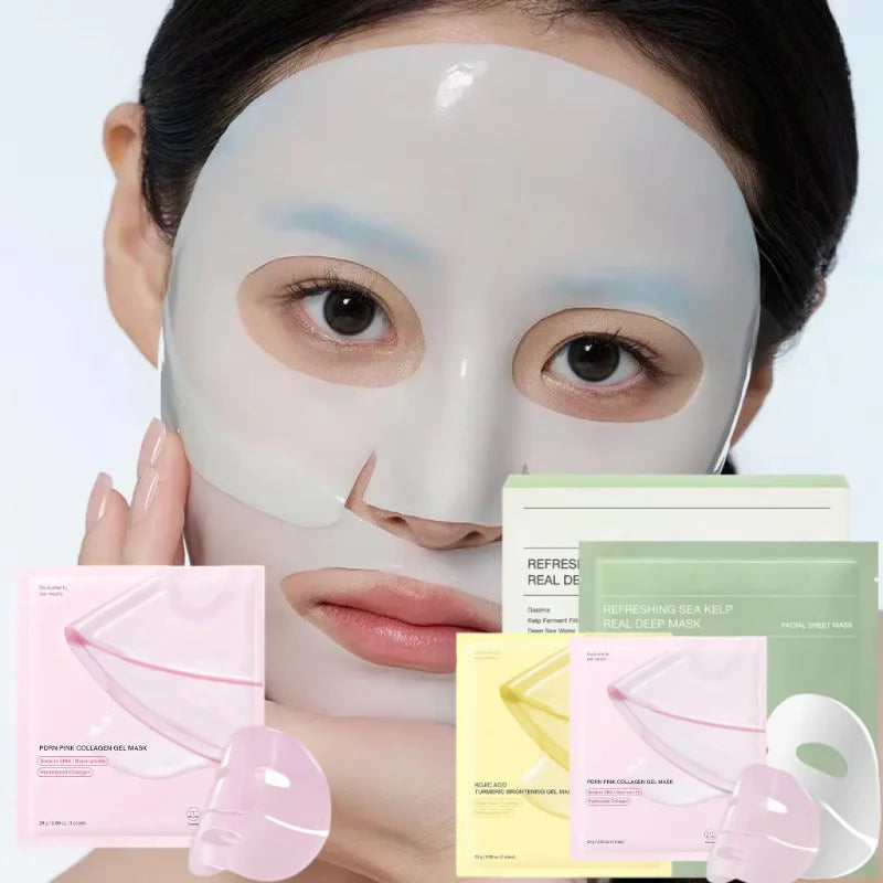 Mascarilla de colágeno, hidratación profunda, hidratación con cúrcuma, hidratación para trasnochar, relleno facial, colágeno hidrolizado, cuidado facial iluminador.